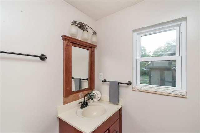 bathroom featuring vanity