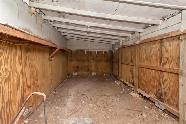 view of basement