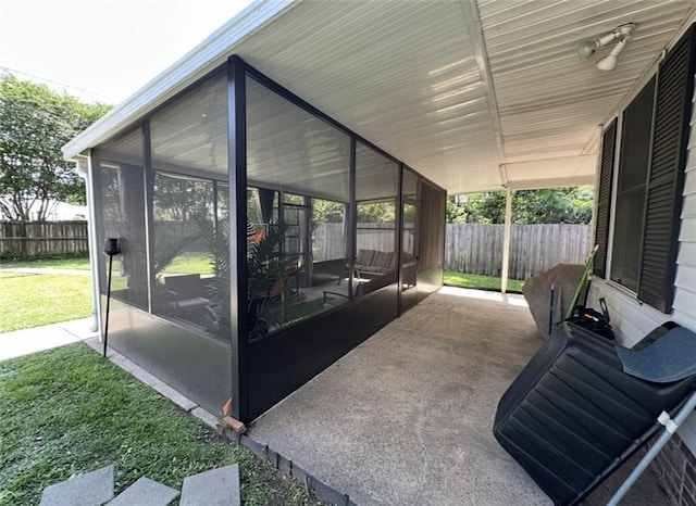 2911 Thornhill Dr, Mobile, AL 36606 - view of patio featuring a sunroom