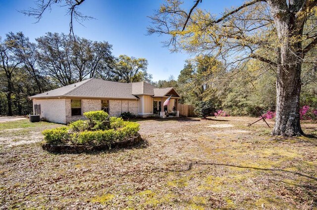 7420 Pake Rd, Saraland, AL 36571 - view of front facade featuring central air condition unit