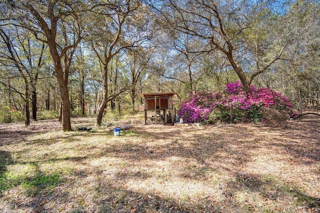 7420 Pake Rd, Saraland, AL 36571 - view of yard with an outbuilding