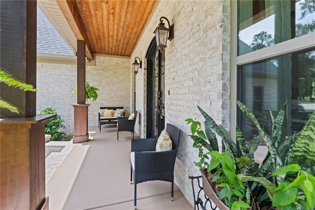 view of patio / terrace featuring a porch