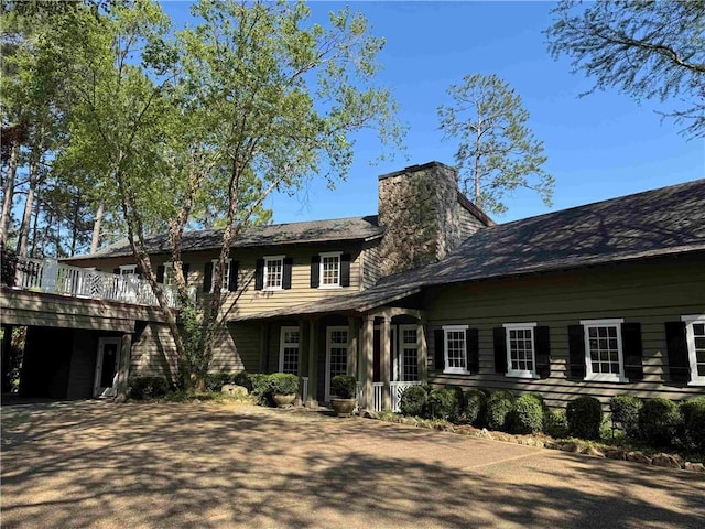 34460 Steelwood Ridge Rd, Loxley, AL 36551 - view of front of home featuring a chimney and a porch