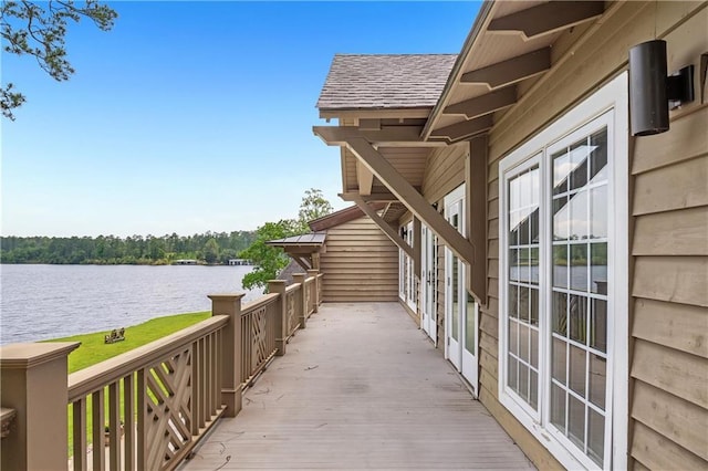 34460 Steelwood Ridge Rd, Loxley, AL 36551 - wooden terrace with a water view