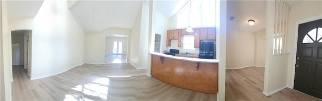 foyer entrance featuring light hardwood / wood-style flooring