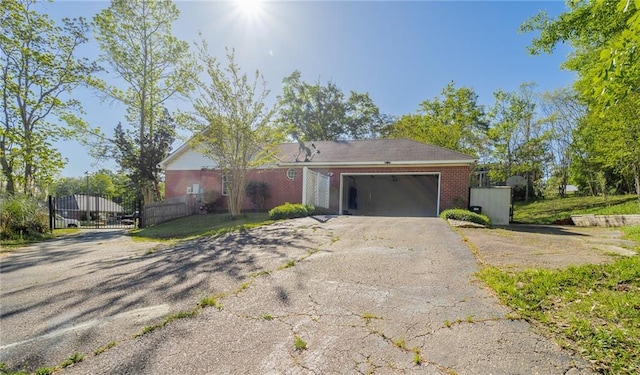 view of front of home featuring a garage