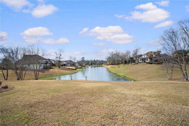 water view featuring a residential view