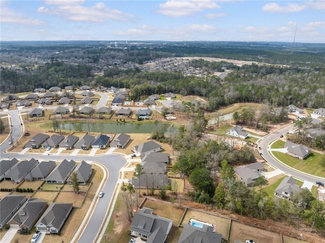 drone / aerial view featuring a residential view