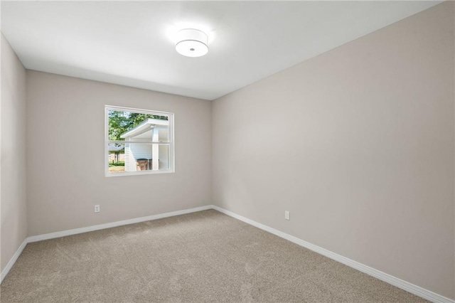 view of carpeted empty room