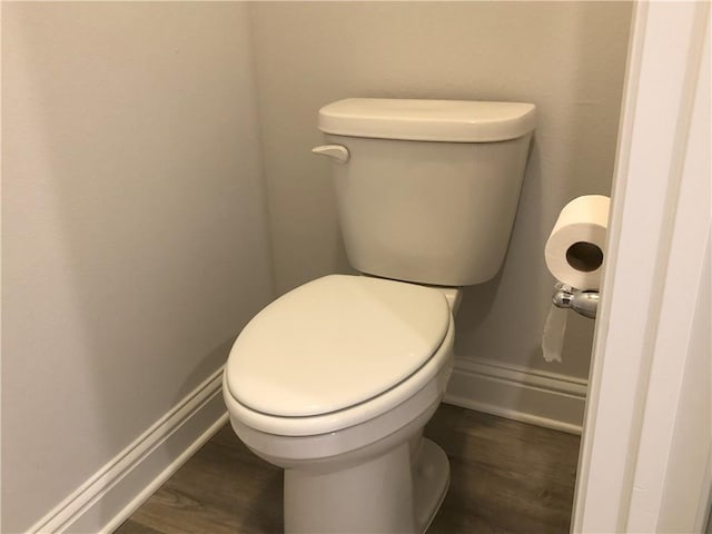 7323 Hawkins Mnr N, Mobile, AL 36695 - bathroom with wood finished floors, baseboards, and toilet