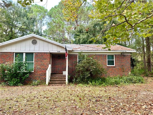 view of ranch-style home