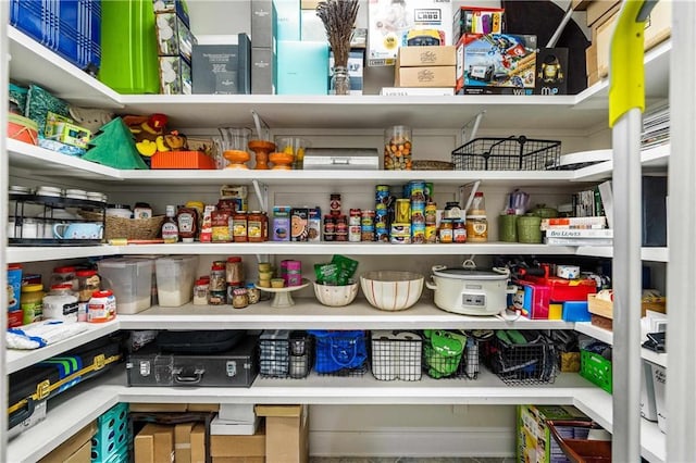 view of pantry