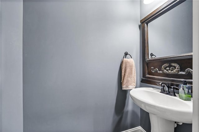 bathroom with a sink