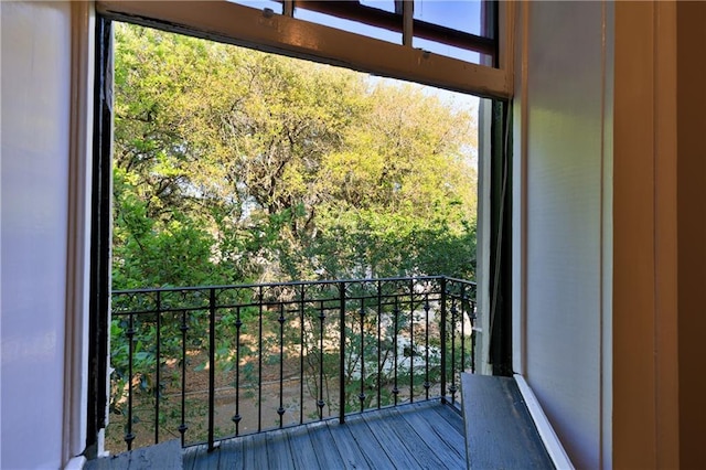 view of balcony