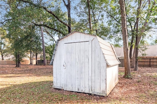 view of outdoor structure