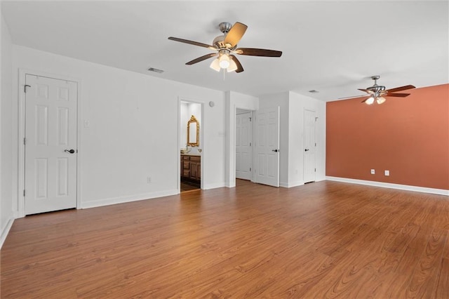2901 Grant St Unit 601, Mobile, AL 36606 - unfurnished room with a ceiling fan and wood finished floors