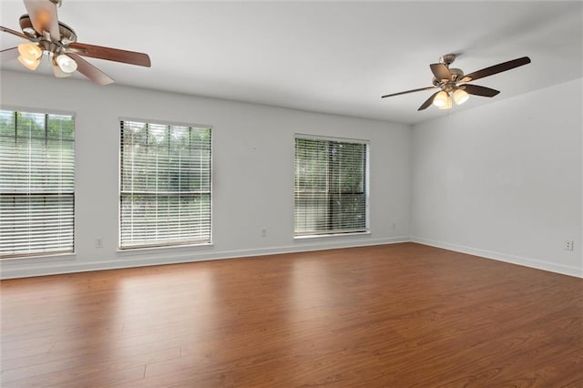 2901 Grant St Unit 601, Mobile, AL 36606 - empty room with ceiling fan and wood finished floors