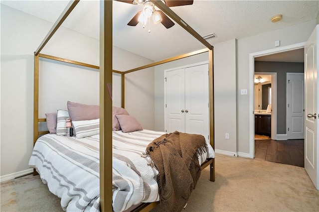 4072 Fenwick Loop, Mobile, AL 36619 - bedroom with carpet, a closet, and ceiling fan