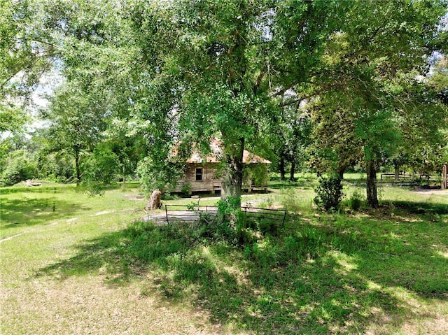 view of grassy yard