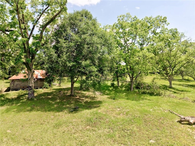 view of grassy yard