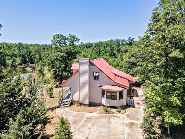 17180 Jim Platt Rd, Citronelle, AL 36522 - view from above of property with a forest