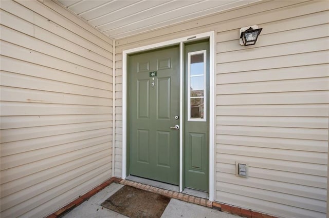 view of property entrance