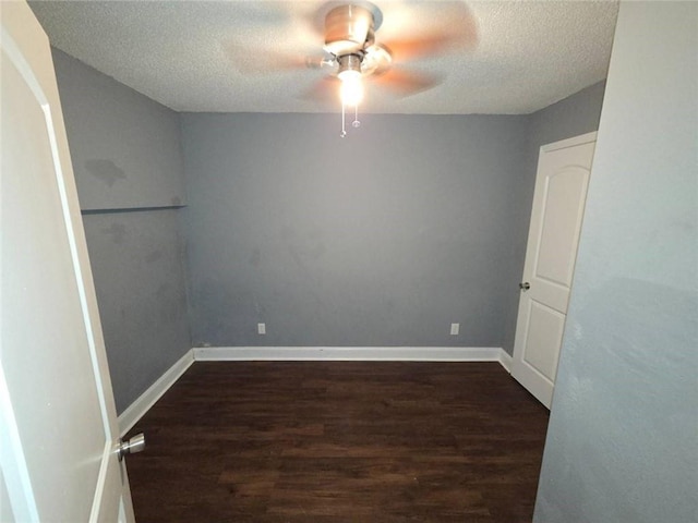 1105 Adams St, Mobile, AL 36603 - empty room featuring wood finished floors, ceiling fan, and a textured ceiling