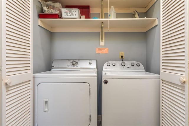 laundry room featuring laundry area and washer and dryer