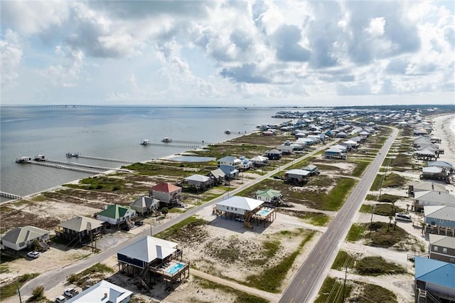 2344 Island Shores Dr, Dauphin Island, AL 36528 - aerial perspective of suburban area with a nearby body of water