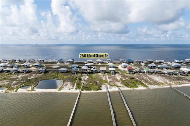 2344 Island Shores Dr, Dauphin Island, AL 36528 - aerial perspective of suburban area with a nearby body of water