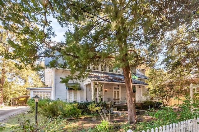 view of front of home with a porch