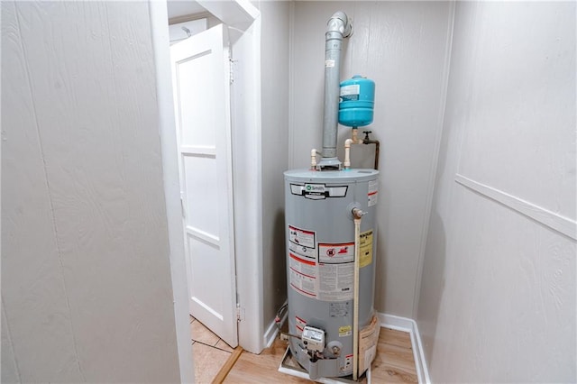 utilities featuring gas water heater