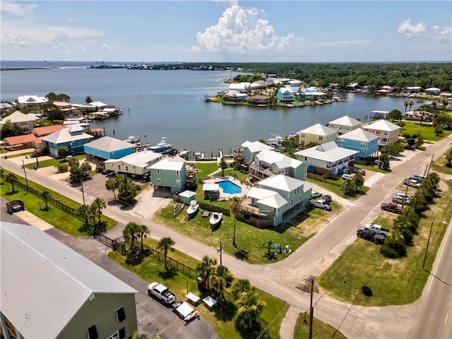 528 Lemoyne Dr Unit 2C, Dauphin Island, AL 36528 - drone / aerial view of a large body of water and a pool area
