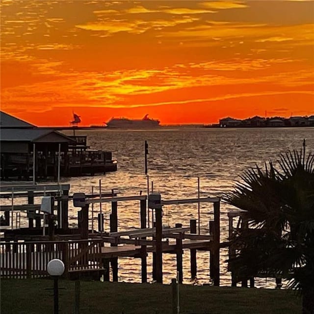 528 Lemoyne Dr Unit 2C, Dauphin Island, AL 36528 - dock area with a water view