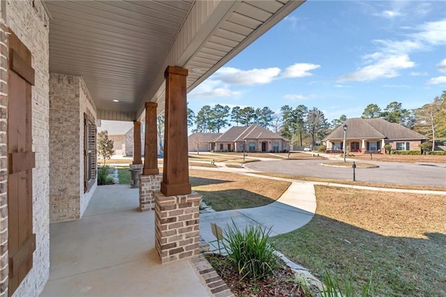 view of patio / terrace with a porch