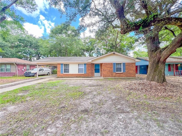 2602 Eldorado Dr, Mobile, AL 36605 - single story home featuring brick siding, driveway, and an attached carport