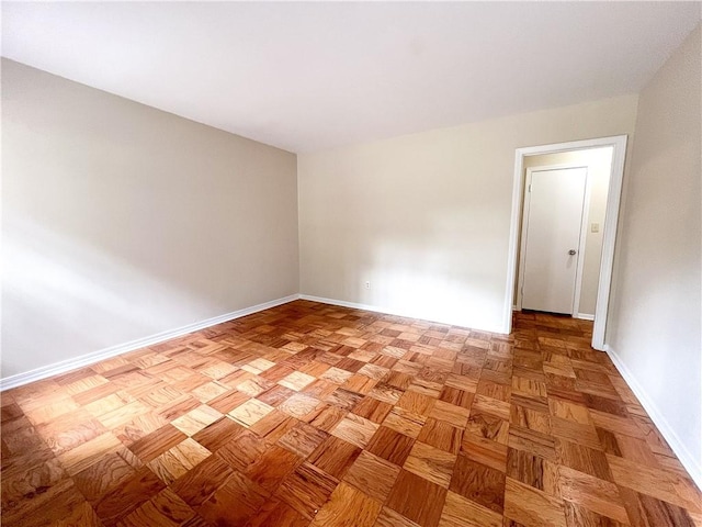 empty room featuring light parquet floors