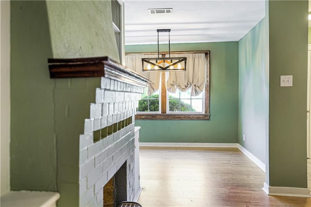 interior space featuring hardwood / wood-style floors