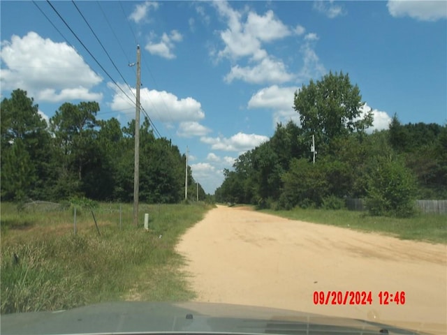 view of road