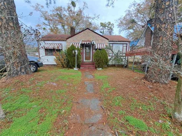 view of bungalow-style home