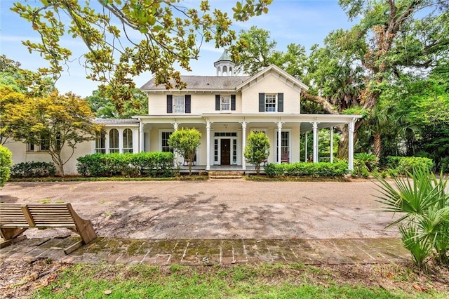 view of front of house featuring french doors