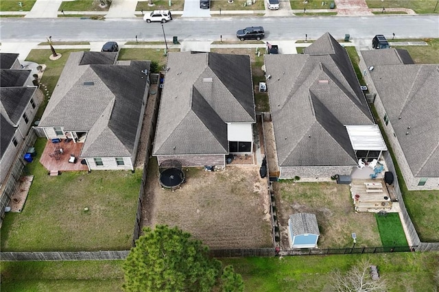 birds eye view of property featuring a residential view