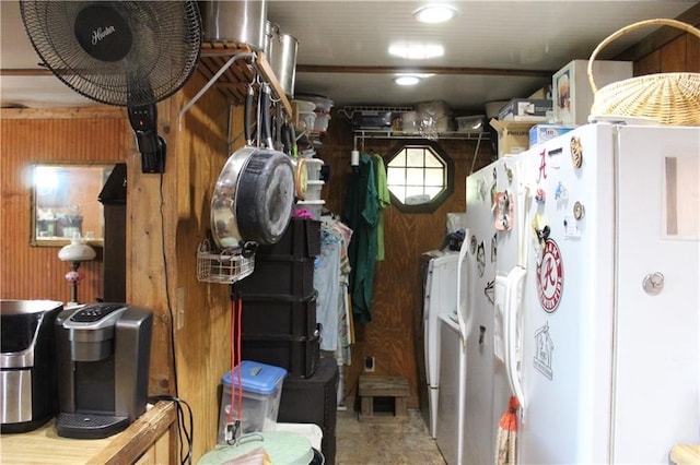 view of storage area