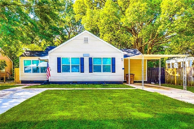2711 Briley St, Mobile, AL 36606 - view of front of home with crawl space and concrete driveway