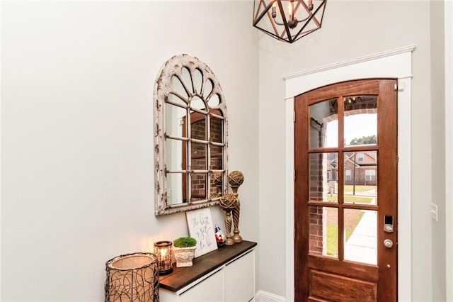 entryway featuring plenty of natural light