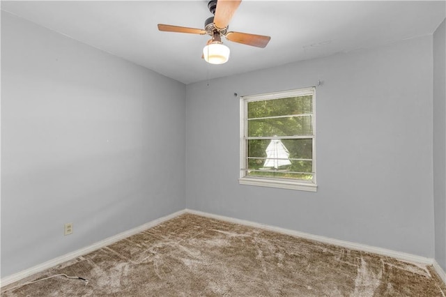 1259 Marietta Dr W, Mobile, AL 36618 - spare room featuring carpet flooring and ceiling fan