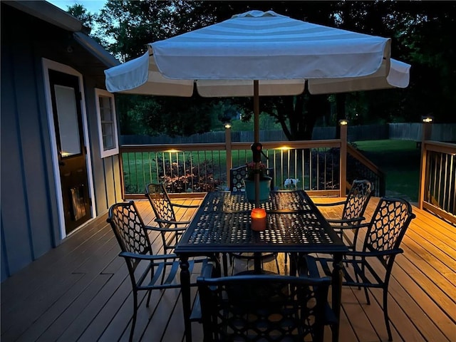 420 3rd Ave, Saraland, AL 36571 - deck with outdoor dining area