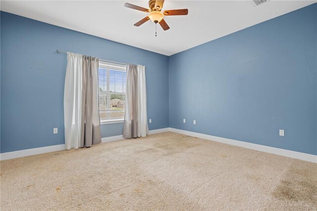 interior space with ceiling fan and light wood-type flooring