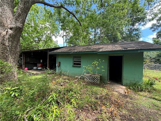 view of back of property