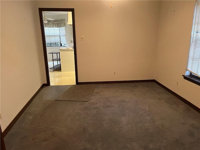 empty room with carpet flooring